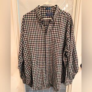 Pendleton Men's Plaid Shirt 100% Cotton Size XL